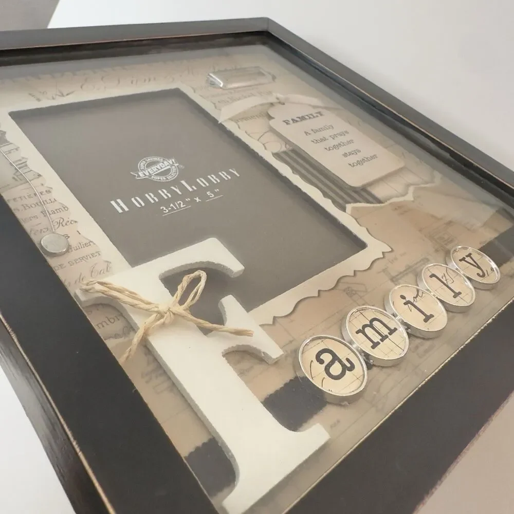 Hobby Lobby Decorative Photo Frame Lot Girl Family Love 3 Frames Bundle NEW